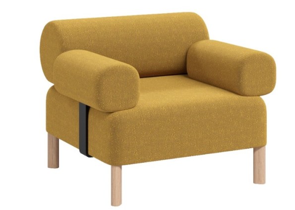 PEBBLE SINGLE-2 ARM REST-MUSTARD